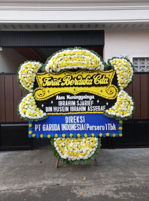Papan Bunga Duka di Loa Bakung
