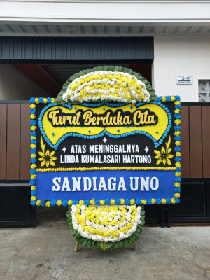 Papan Bunga Duka di Loa Bakung